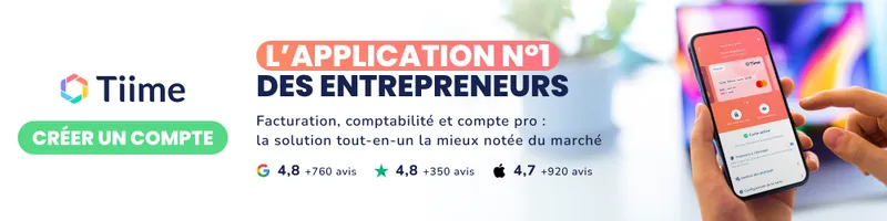 Tiime, l'application n°1 des entrepreneurs : facturation, comptabilité et compte pro réunis. Créer un compte.