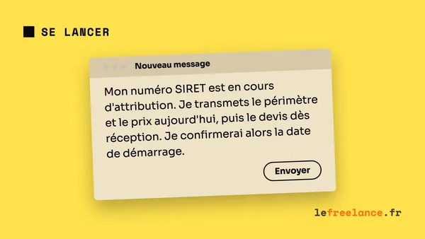 Première mission sans SIRET : peux-tu envoyer un devis et commencer ?