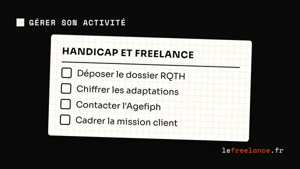 Freelance en situation de handicap : RQTH, aides et missions (guide 2026)