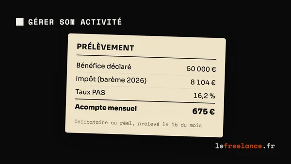 Prélèvement à la source freelance : acomptes, calendrier et modulation (guide 2026)