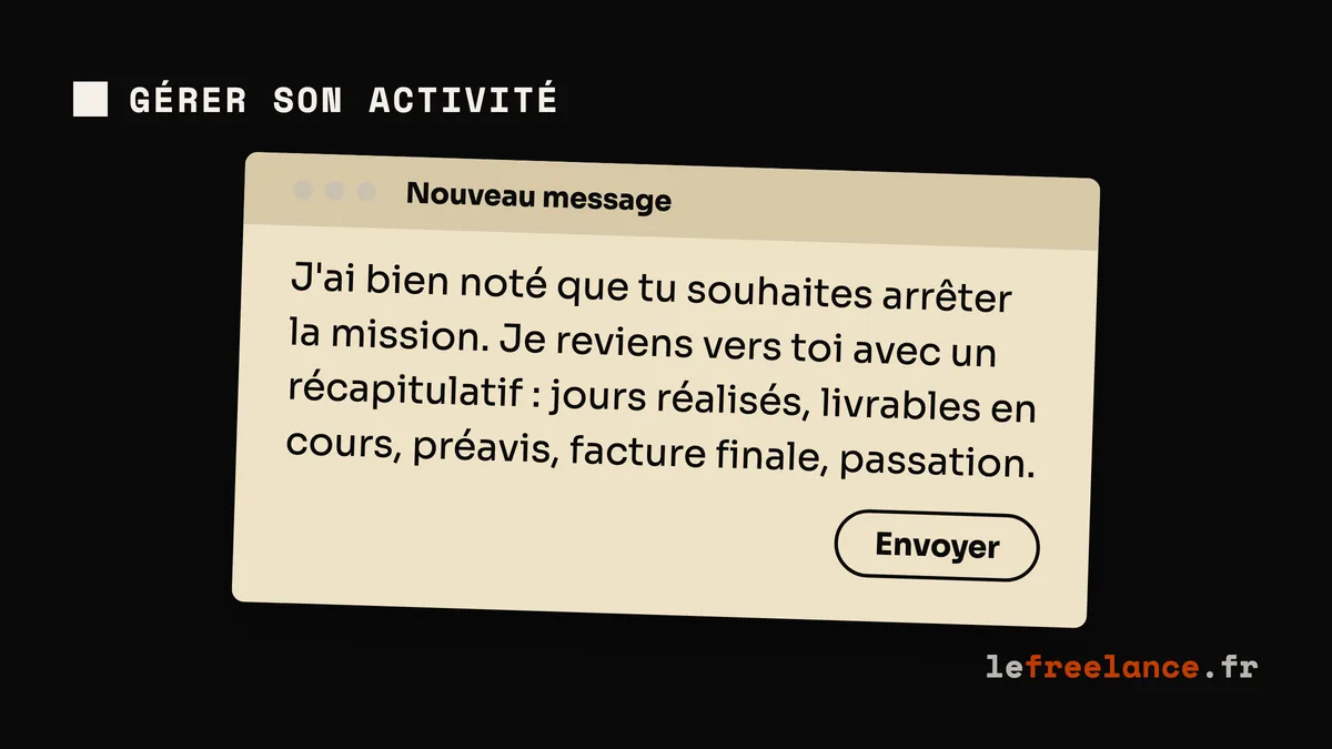 Rupture de mission freelance : préavis, indemnités et offboarding client (guide 2026)
