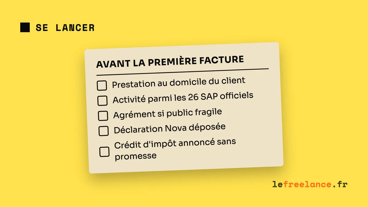 Services à la personne en micro-entreprise : déclaration Nova, crédit d'impôt et pièges à éviter